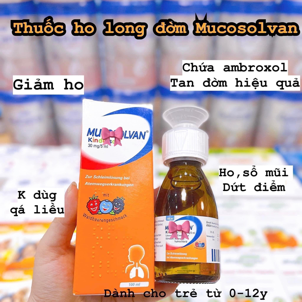 SIRO MUCOSOLVAN KINDERSAFT CHO BÉ 0 THÁNG