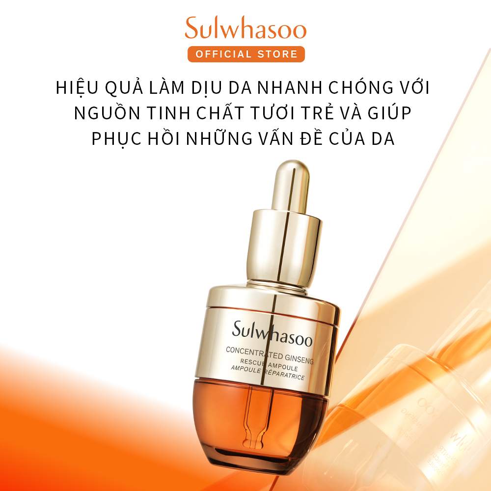 Tinh Chất Dưỡng Da Nhân Sâm Sulwhasoo Concentrated Ginseng Rescue Ampoule 20g