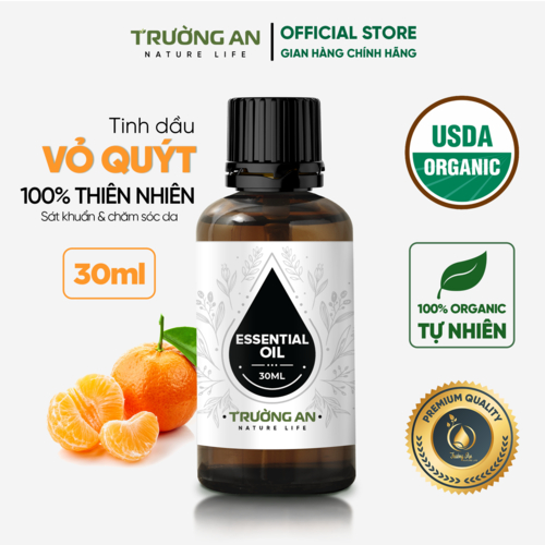 Tinh dầu Vỏ Quýt nguyên chất TRƯỜNG AN dung tích 30ml/100ml