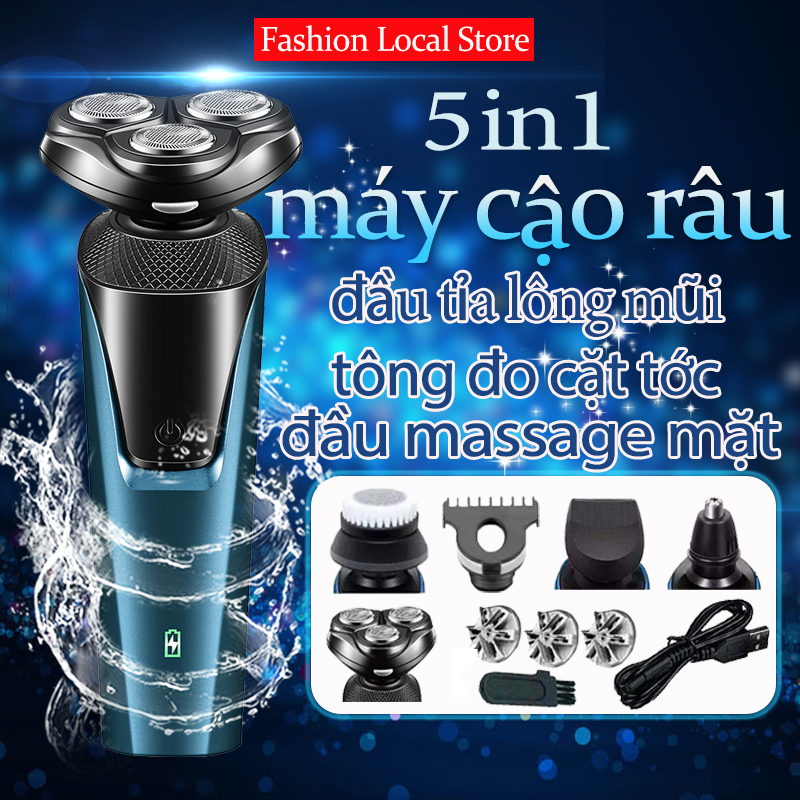Dao Cạo Tất Cả Trong Một Siêu Yên Tĩnh 3 Lưỡi Dao Làm Sạch Lông Mũi Yên Tĩnh Pin Sạc Chống Nước