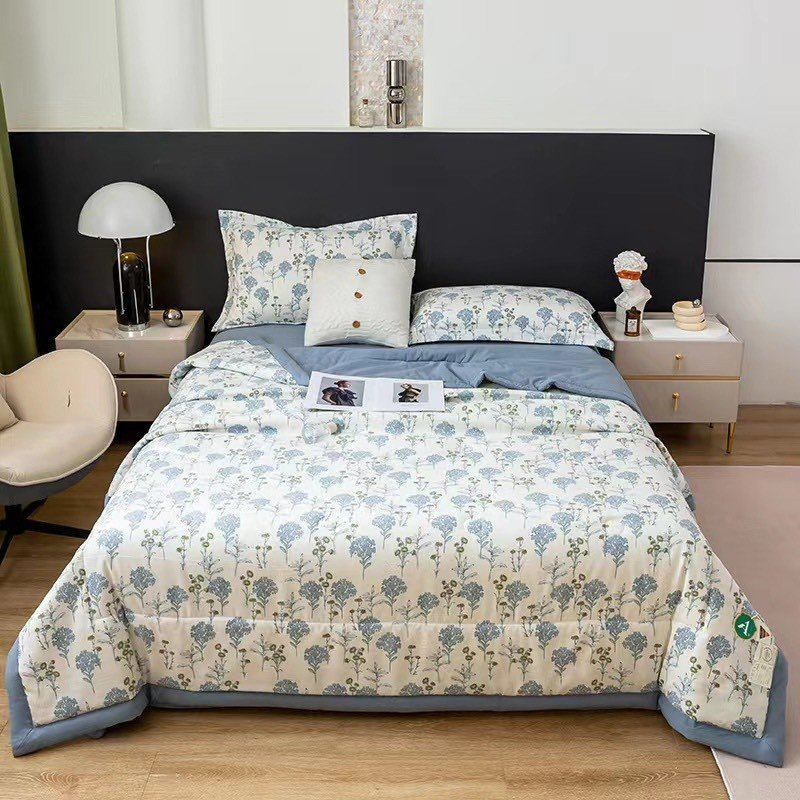 Bộ chăn ga gối Cotton Đũi 4  món VIE HOME - Bedding mềm mát nhiều kích thước nệm M4/M6/M8