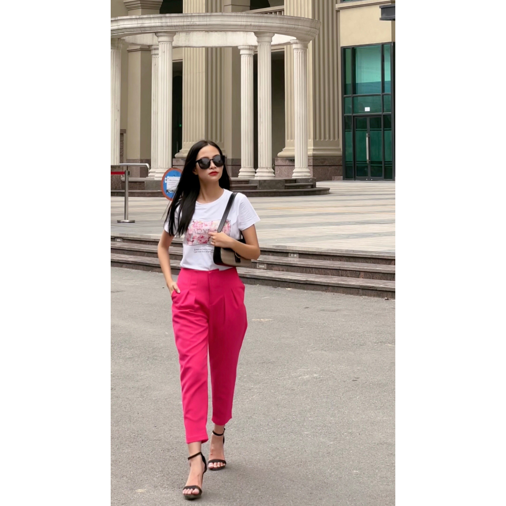 Áo phông áo thun cotton 100%, mềm mát, co giãn nhẹ, thấm hút mồ hôi LADYLADI họa tiết sắc nét giặt được bằng máy NA02