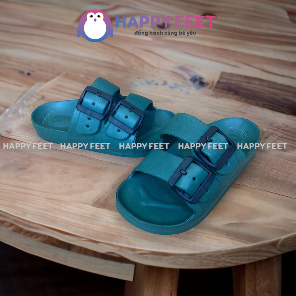 Dép lê cho bé, dép điều chỉnh quai siêu nhẹ hàng Thái Lan chính hãng Monobo - Happy Feet No2566