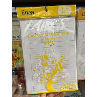Giấy kiểm tra cấp 2 ,3 Eras ( e751 E752)