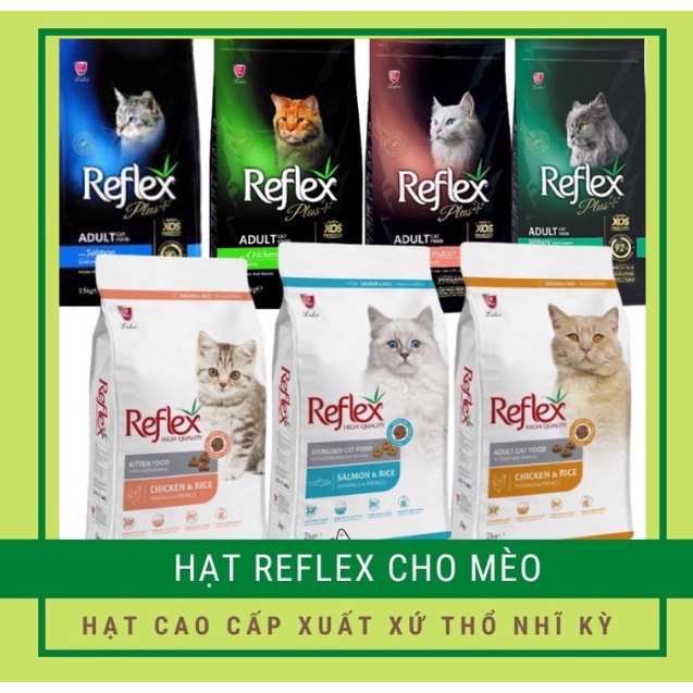 Hạt Reflex, Reflex Plus cho mèo, Hạt cho mèo con và mèo lớn xuất xứ Thổ Nhĩ Kỳ - JOIPETSHOP