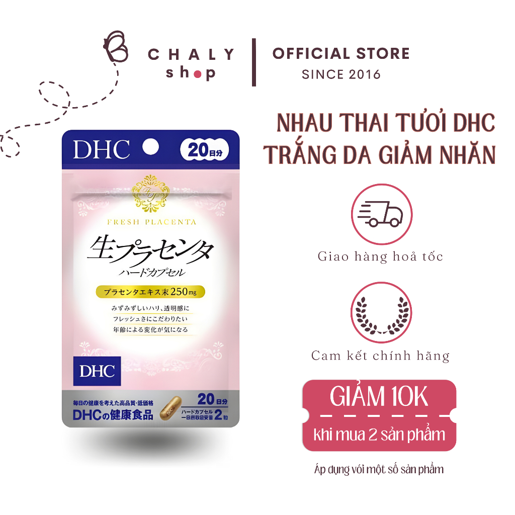 Viên uống nhau thai tươi DHC Fresh Placenta Nhật