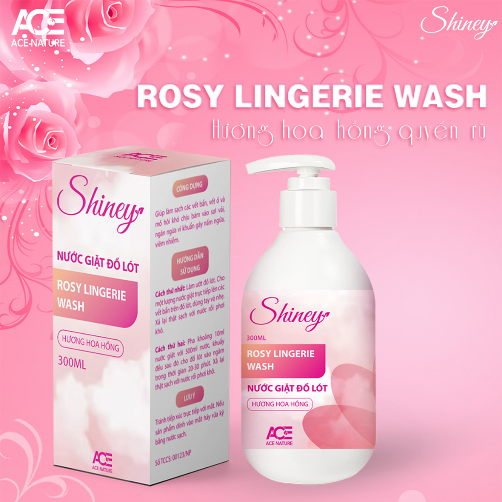 Nước giặt đồ lót cho nữ Shiney 300ml nguồn gốc tự nhiên an toàn cho da