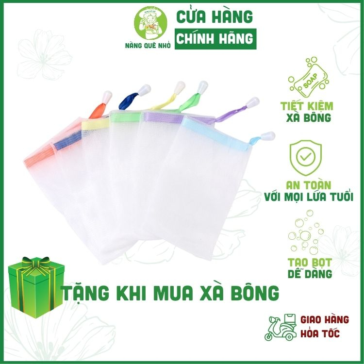 Túi Lưới Tạo Bọt Xà Bông Sinh Dược 2 Lớp