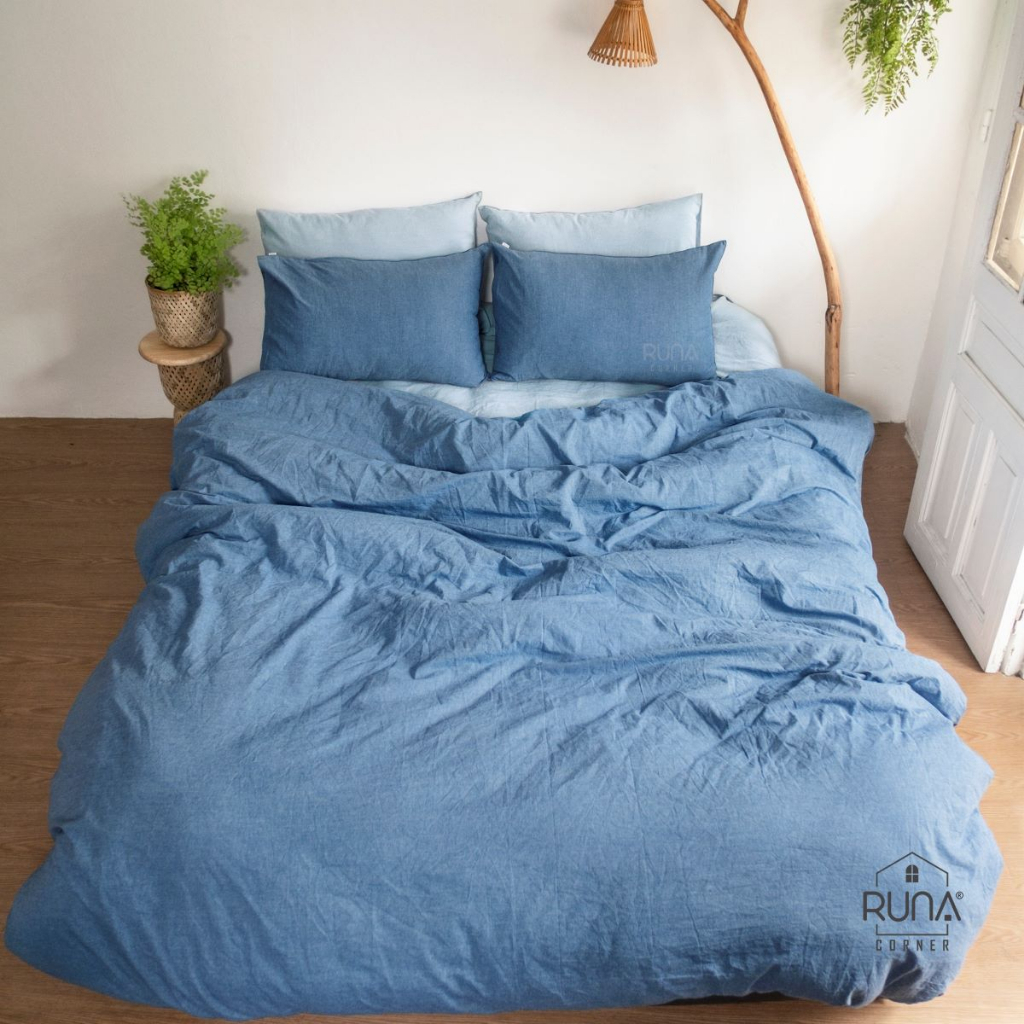 Vỏ Chăn Washed Cotton Chất Liệu Cotton Tinh Khiết  Mềm Mại, Thoáng Khí Kích Thước Lớn 2x2m2