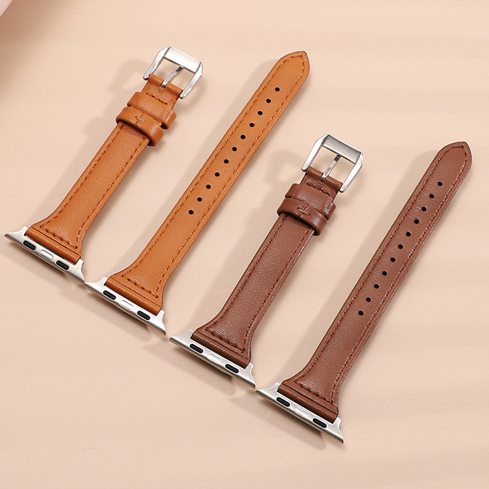 Dây đeo da cho  Apple Watch 45mm 41mm 40mm 44mm 38mm 42mm Series 8 7 SE 6 5 4 3 2 - DDAP01