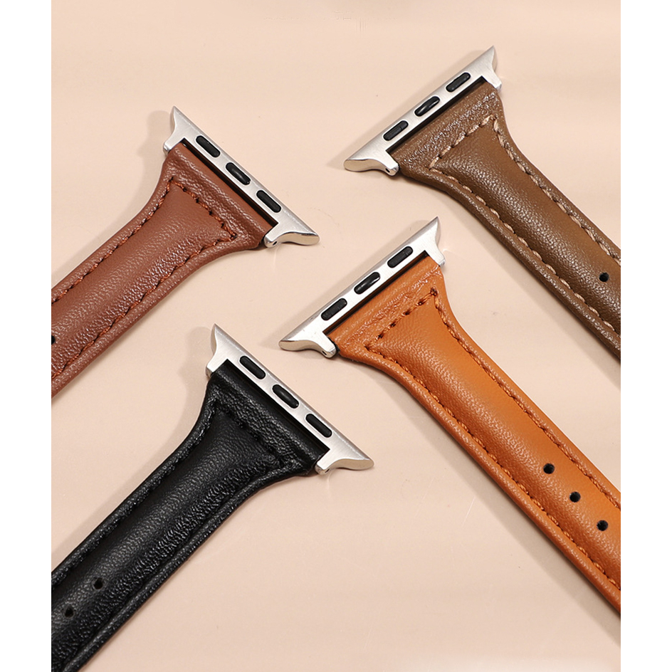 Dây đeo da cho  Apple Watch 45mm 41mm 40mm 44mm 38mm 42mm Series 8 7 SE 6 5 4 3 2 - DDAP01