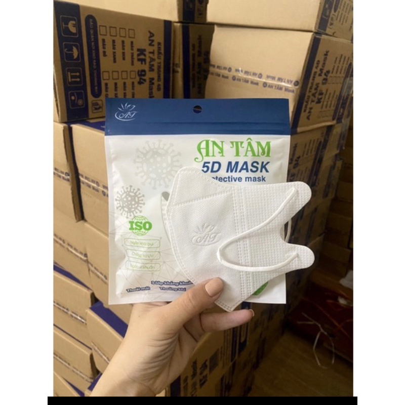 Gói 10 khẩu trang 5D AN TÂM