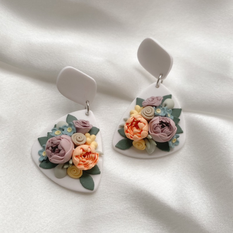 Khuyên tai đất sét nung Polymer Clay