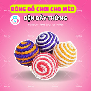 Bóng đồ chơi bện dây thừng cho mèo