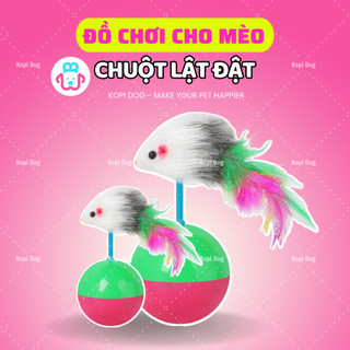 Chuột lật đật đồ chơi cho mèo lông vũ