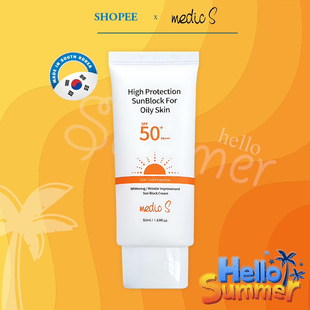 Kem chống nắng Medic S kiềm dầu - nâng tông 50ml