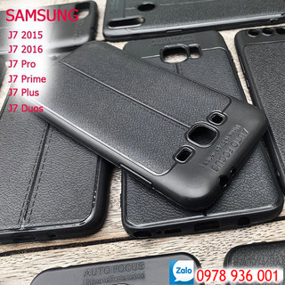 Ốp lưng samsung j7, j7 pro, j7 plus, j7 prime nhựa dẻo - vân da - chống sốc