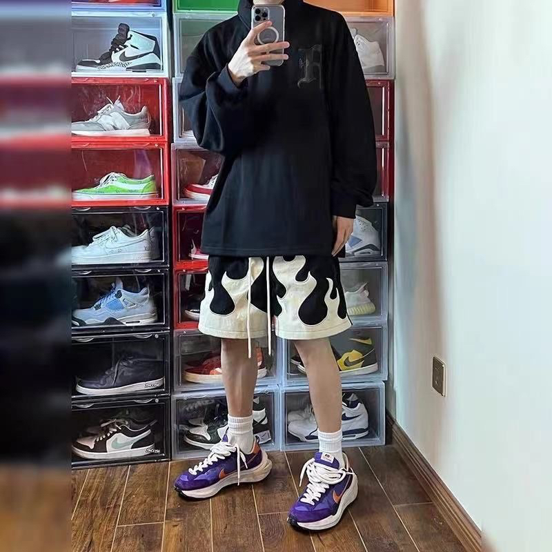 (ORDER) Flame Shorts - Quần Short unisex hoạ tiết lửa oldshool 2023
