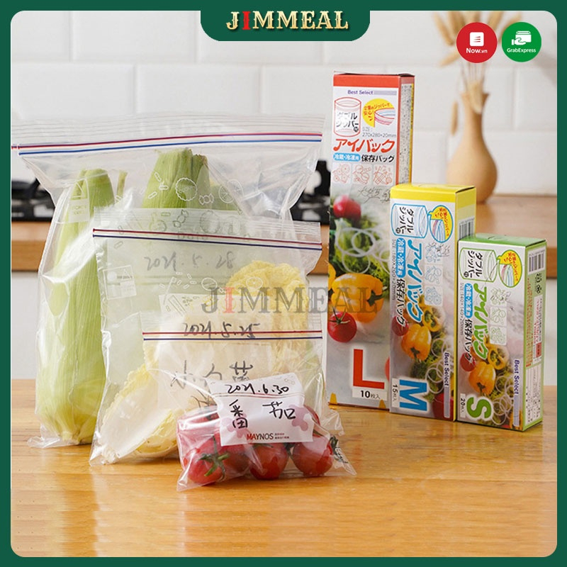 Túi Zip Đựng Thực Phẩm, Túi Zipper Bảo Quản Thưc Phẩm Jimmeal Trong Tủ Lạnh Tái Sử Dụng Nhiều Lần 88