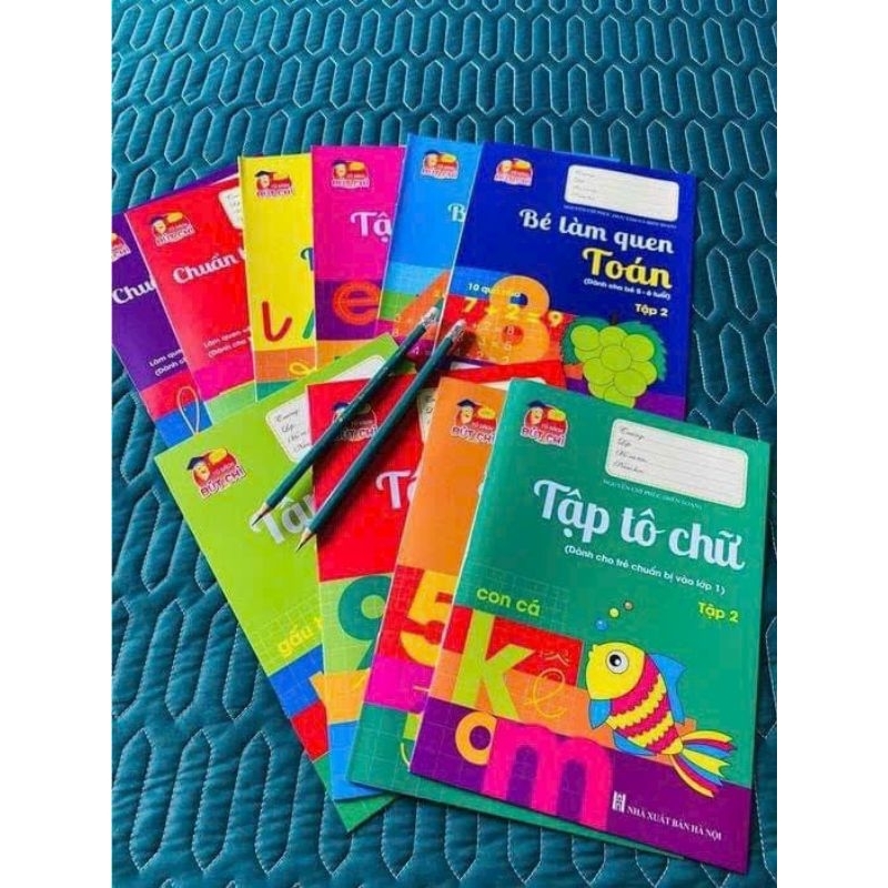 SET 10 QUYỂN TẬP TÔ SỐ VÀ TÔ CHỮ CHO BÉ TỪ 4 TUỔI ĐẾN 7 TUỔI