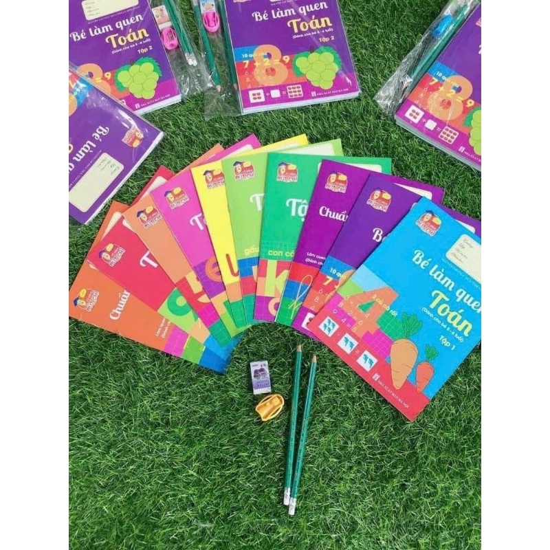 SET 10 QUYỂN TẬP TÔ SỐ VÀ TÔ CHỮ CHO BÉ TỪ 4 TUỔI ĐẾN 7 TUỔI