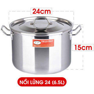 Bộ nồi lửng size từ 24cm-48cm cao cấp nấu được mọi loại bếp
