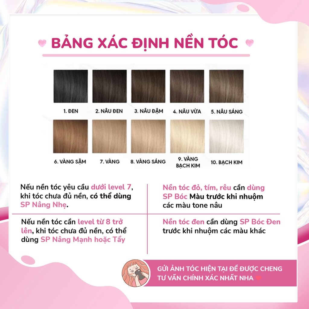 Thuốc Nhuộm Tóc Màu NÂU TÍM Không Tẩy | sáng da nâng tonee