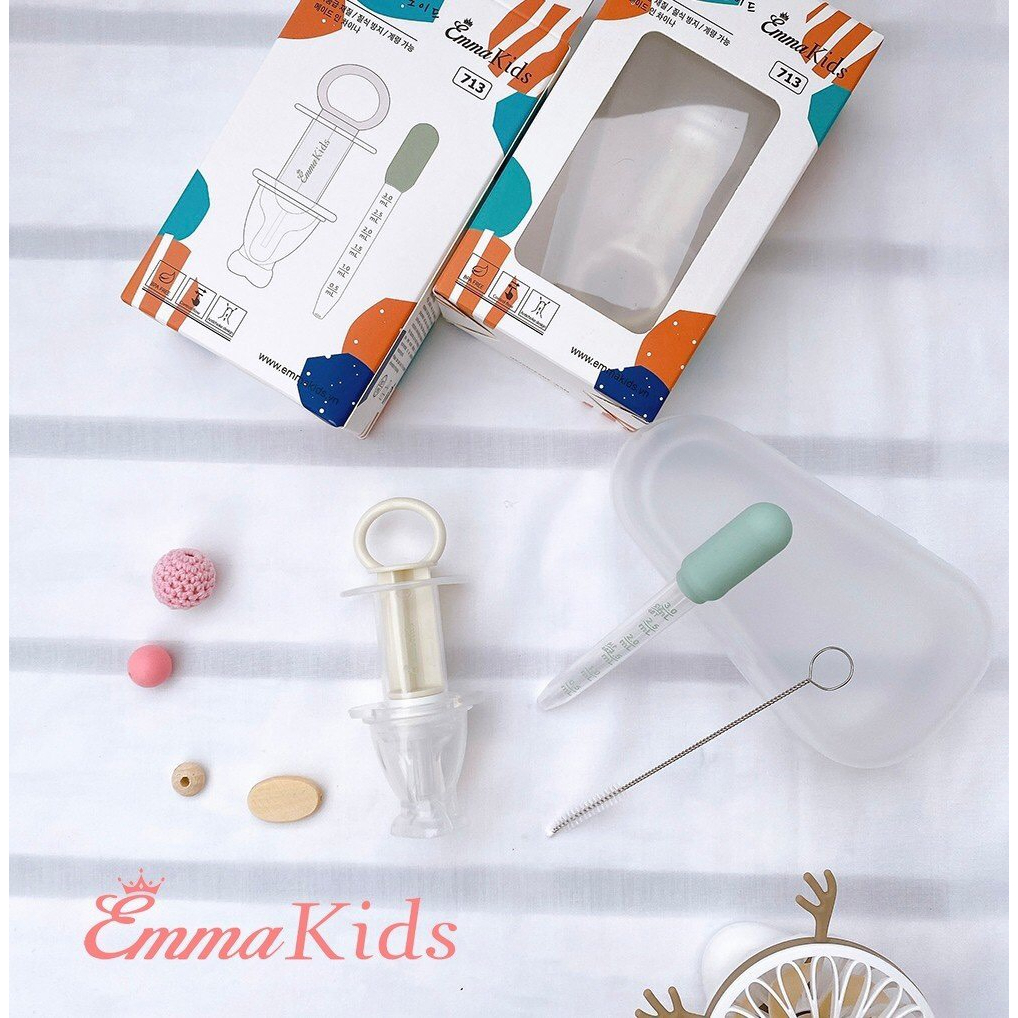 Bộ dụng cụ hỗ trợ bé uống thuốc, uống sữa Emma kids