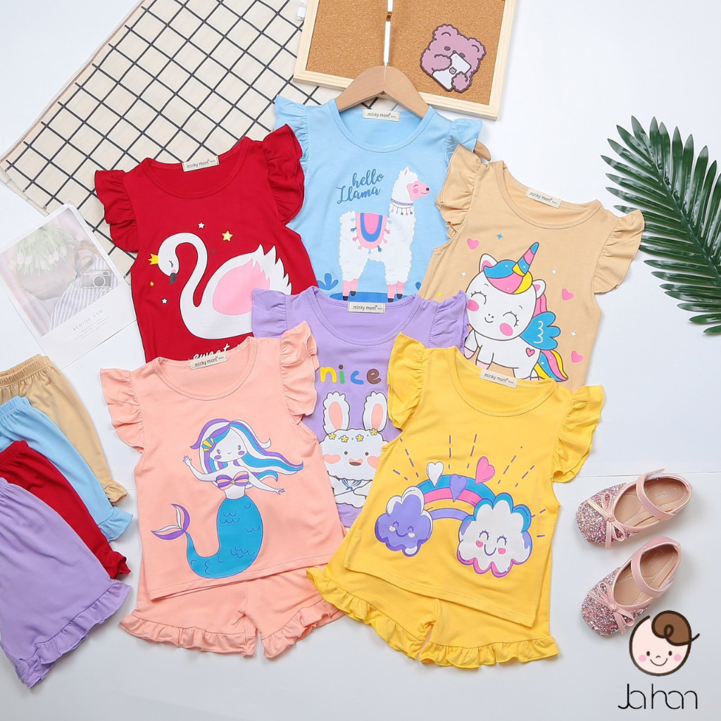 bộ cánh tiên thun lạnh MINKY MOM SIZE TỪ 9-24KG