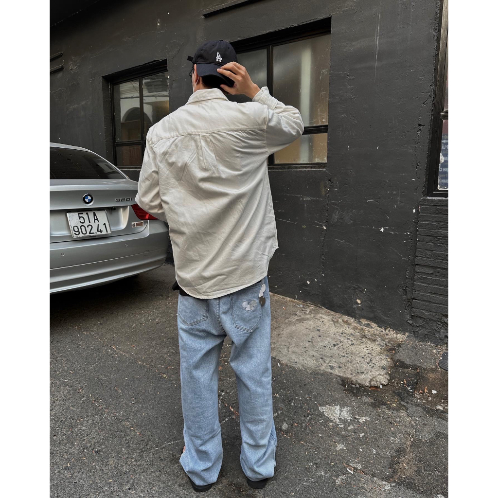 ÁO SƠ MI Oxford trắng Mini Logo CHUOTTRANG