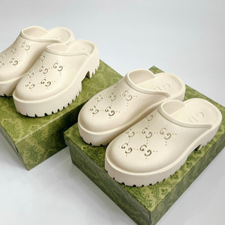 Dép sục gu.cci màu be trắng sandal gc đế bánh mì siêu êm hàng quảng châu xịn