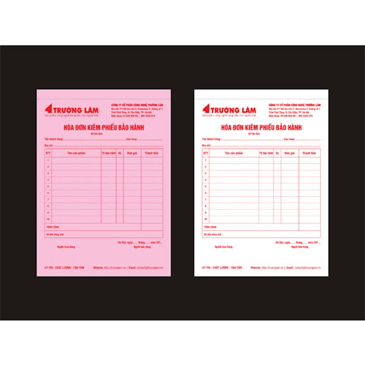 combo 5 quyển hóa đơn A4, 5 quyển hóa đơn A5