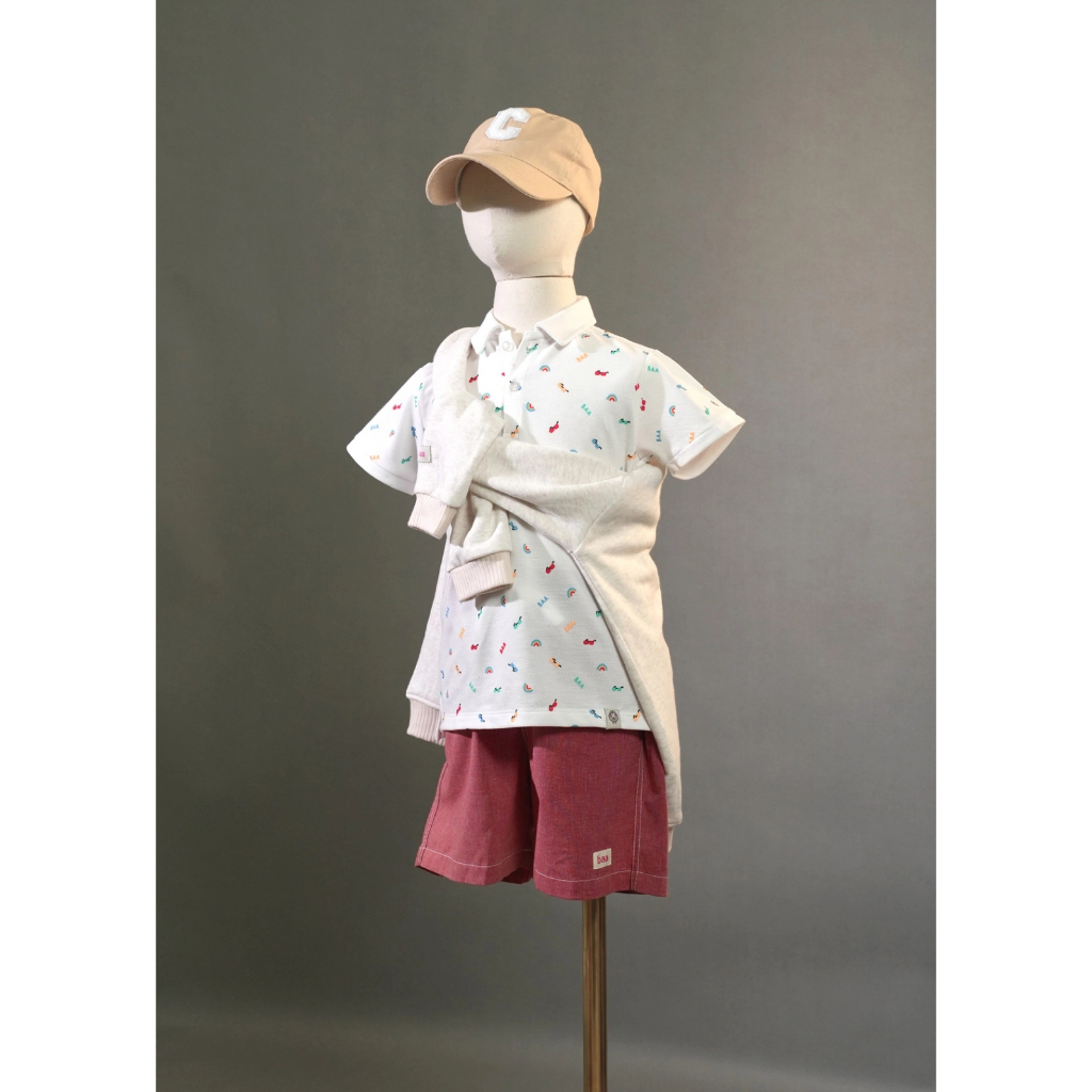 Áo polo bé trai, áo polo ngắn tay in họa tiết cho bé trai Baa Baby - B-BT-PL01N-07