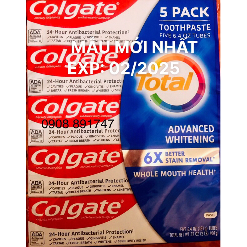 Kem đánh răng Colgate Total advanced 181g/ tuýp