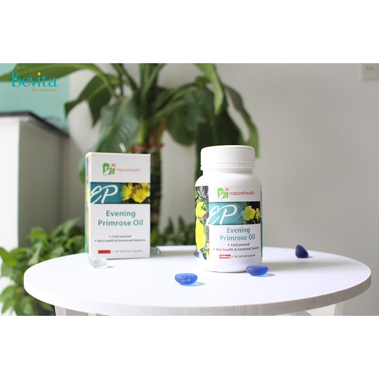 Viên uống tinh dầu hoa anh thảo Evening Primrose Oil Nzpurehealth 100 viên