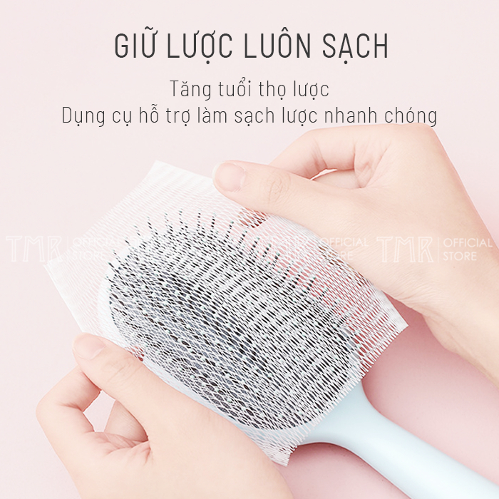 Dụng cụ làm sạch lược chuyên dụng, Lưới Lọc Tóc TMR, Tiện Dụng, Nhanh Chóng, Vệ Sinh