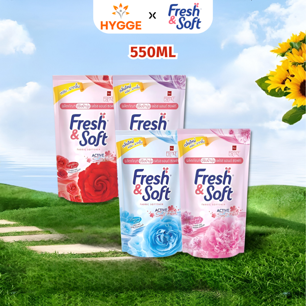 Nước Xả Vải Quần Áo Fresh & Soft Thái Lan 550ml