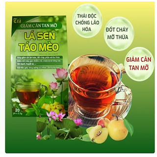 Trà Lá Sen Táo Mèo hỗ trợ giảm cân, chống lão hóa
