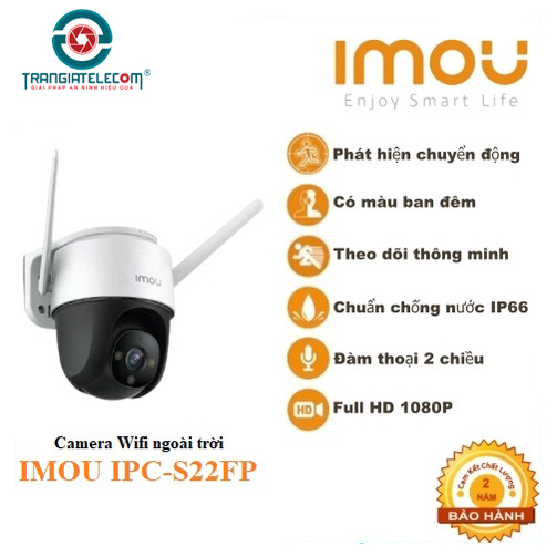 Camera Wifi Ngoài Trời IMOU S22FP, S42FP Màu Ban Đêm, Còi Báo Động - HKT STORE