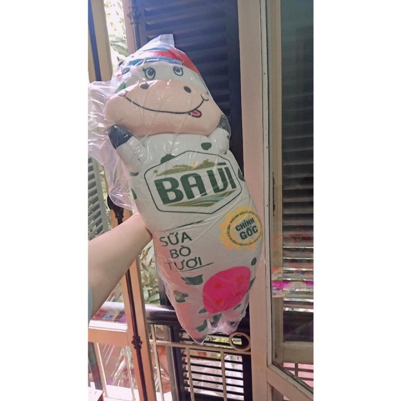 Bò sữa bông cho bé,Set chim cánh cụt kèm chăn