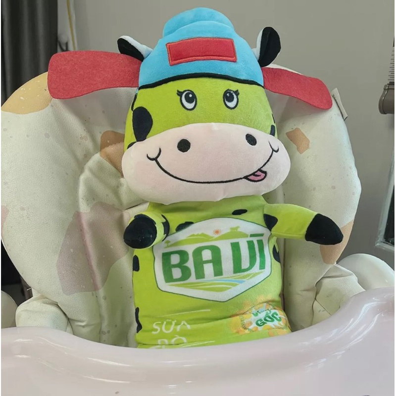 Bò sữa bông cho bé,Set chim cánh cụt kèm chăn