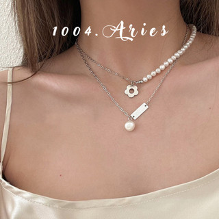 Dây chuyền mảnh ngọc nhỏ thanh lịch - 1004.aries