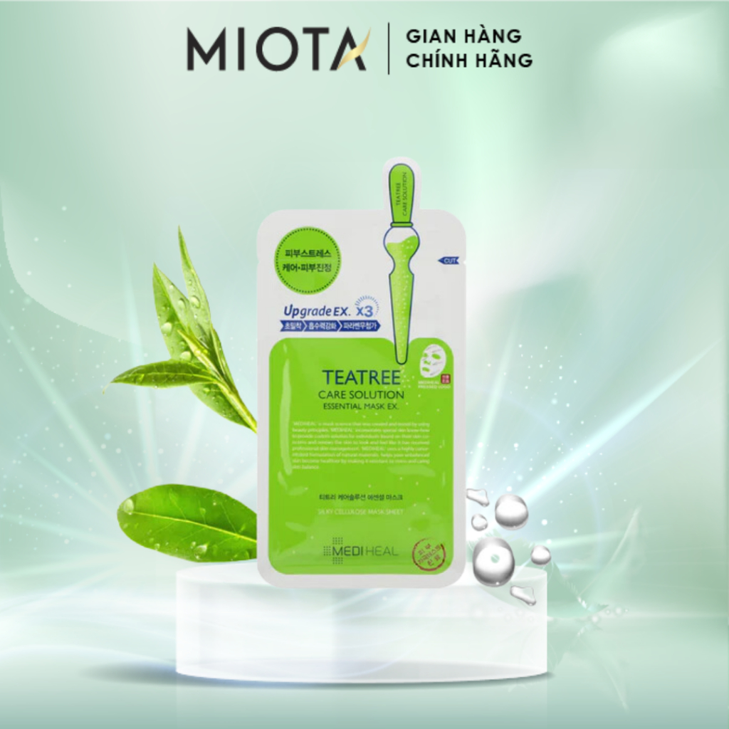 Mặt nạ tinh chất tràm trà Mediheal Teatree Care Solution Essential Mask ngừa mụn EX 24ml