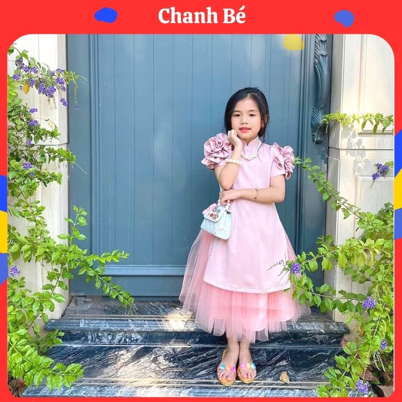 Váy dài bé gái tay hoa 11-34kg Chanh Bé [AD164]