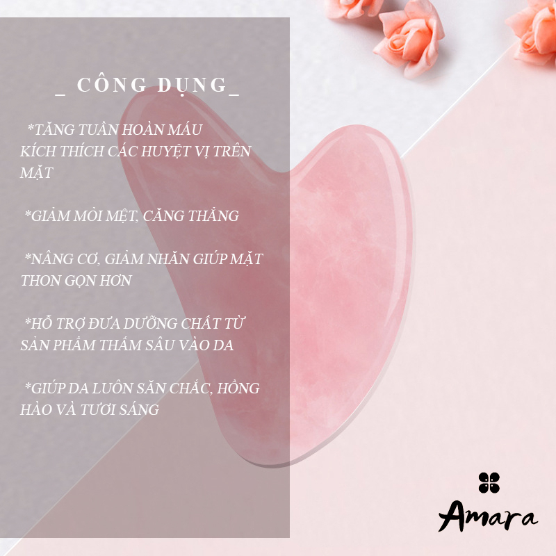 Đá Guasha massage mặt Cao Cấp Giúp Thon Gọn Nâng Cơ Săn Chắc Da