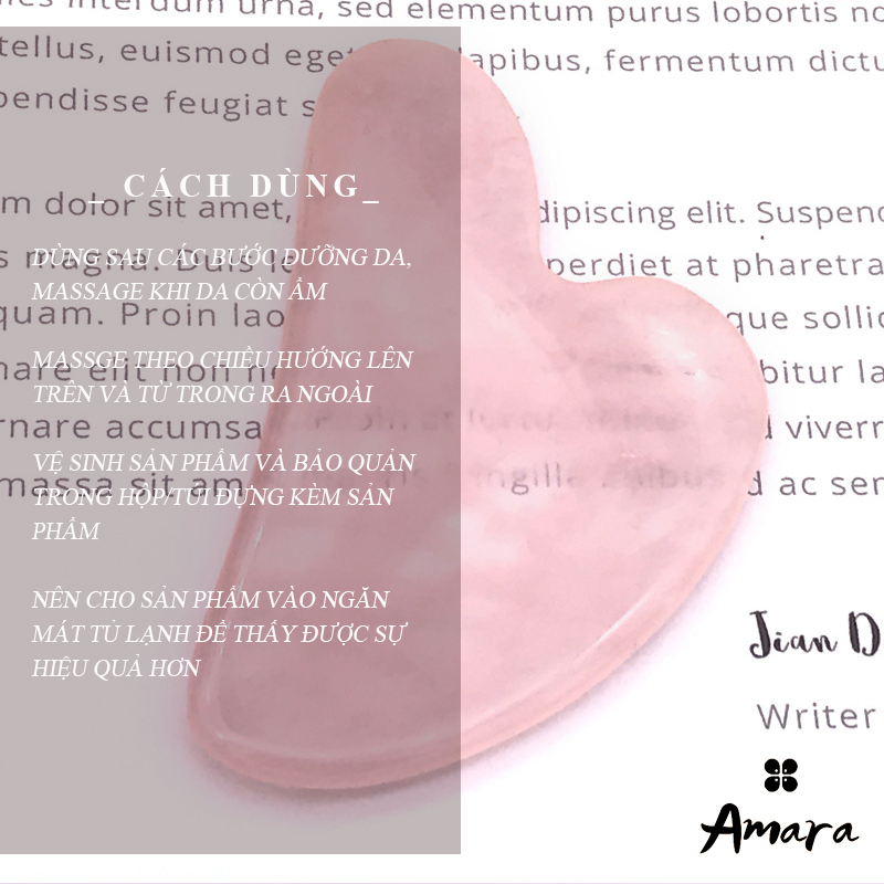 Đá Guasha massage mặt Cao Cấp Giúp Thon Gọn Nâng Cơ Săn Chắc Da