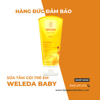 Sữa tắm gội cho trẻ sơ sinh WELEDA Waschlotion & Shampoo Calendula, 200ml