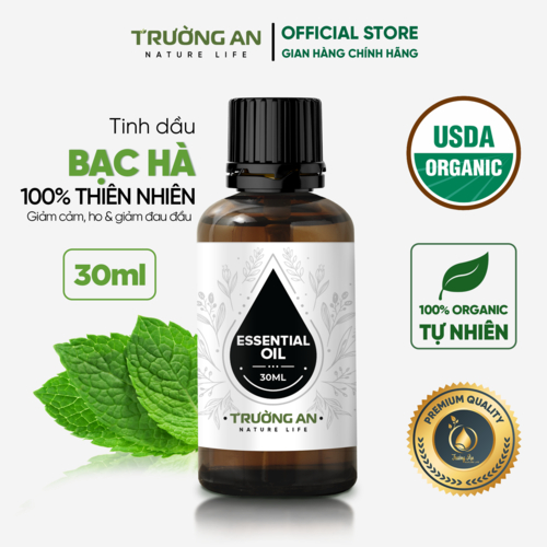 Tinh dầu nguyên chất Bạc Hà TRƯỜNG AN khử mùi làm thơm phòng đuổi côn trùng an toàn/Tràm Trà/ Cam/ Quế/ Bưởi/ Hoa Hồng.