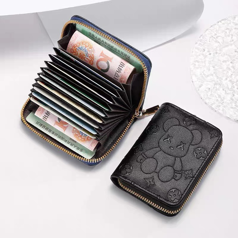 Ví gấu bear nữ đẹp đựng tiền thẻ giá rẻ ngắn cầm tay mini nhiều ngăn thời trang VN0200