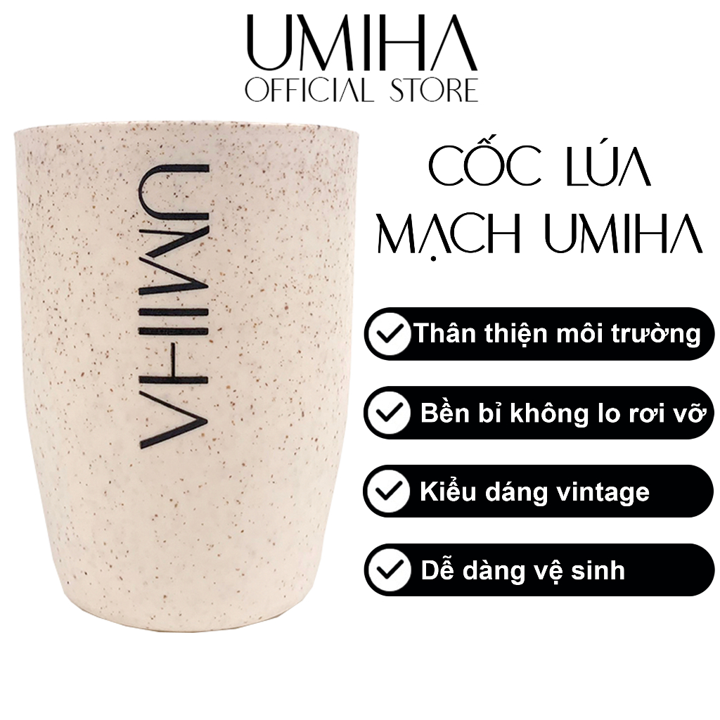 Cốc đựng bàn chải đánh răng UMIHA - Chất liệu cao cấp, cốc đánh răng